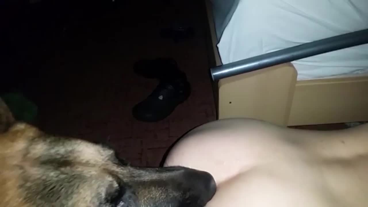 Young Czech Couple and German Shepard COMPILATION - My zoo Wife