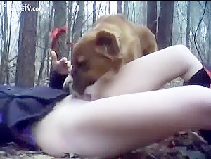 The maid fucks the dog