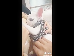 Chinese with dog